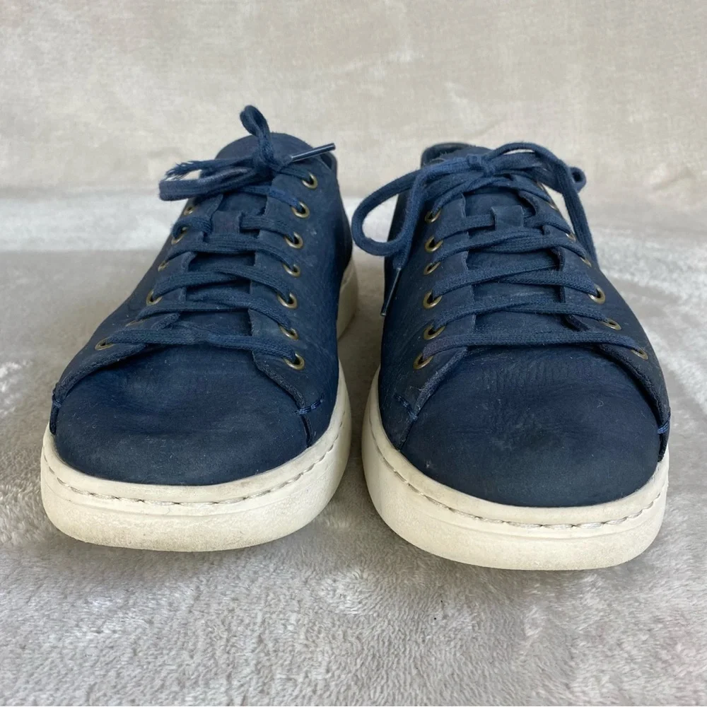 UGG Australia Pismo Men's Sneaker Shoes Size 8.5 Navy Blue Nubuck Leather
